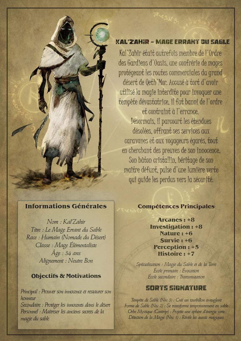 Conception Univers JDR (RP)